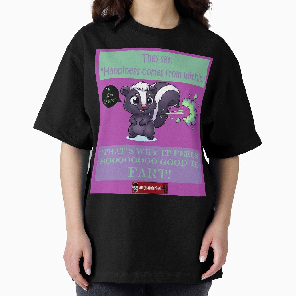 Farting Skunk (Purple) *More Colors Available in Collection by OnlyDadsForReal Unisex , , , Long Sleeve Tee