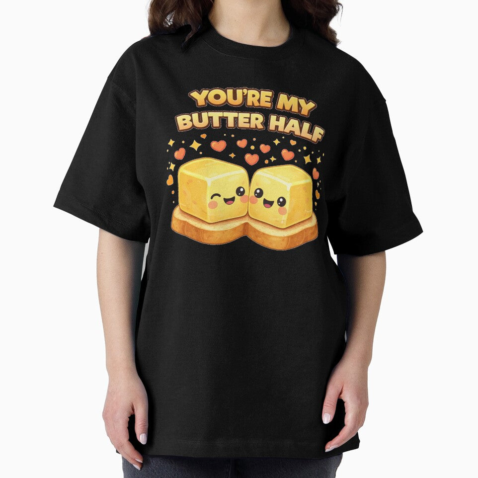 You're My Butter Half Cute Food Shirt by Papier Atelier Art