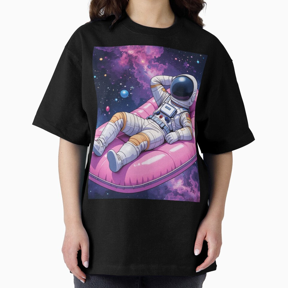 Chill Astronaut Floating in Space by PixelVibe782