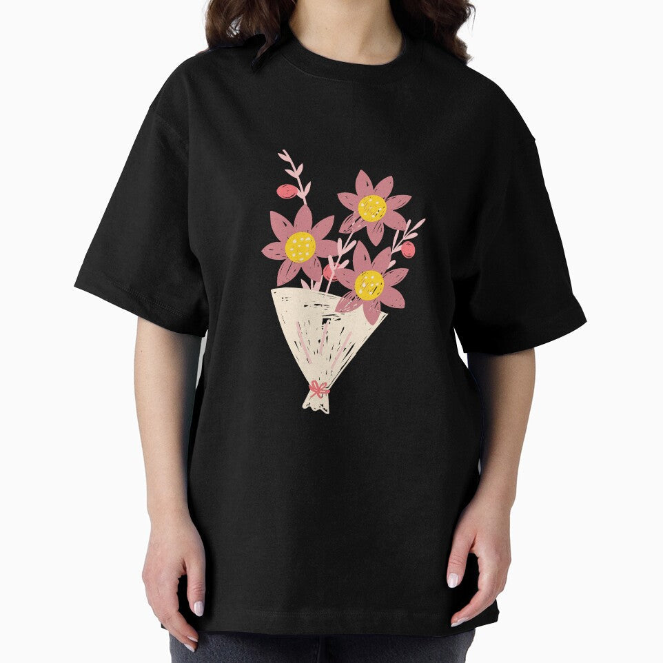 Cute Flower Bouquet Crayon by MinezJi15 Unisex , , , Long Sleeve Tee