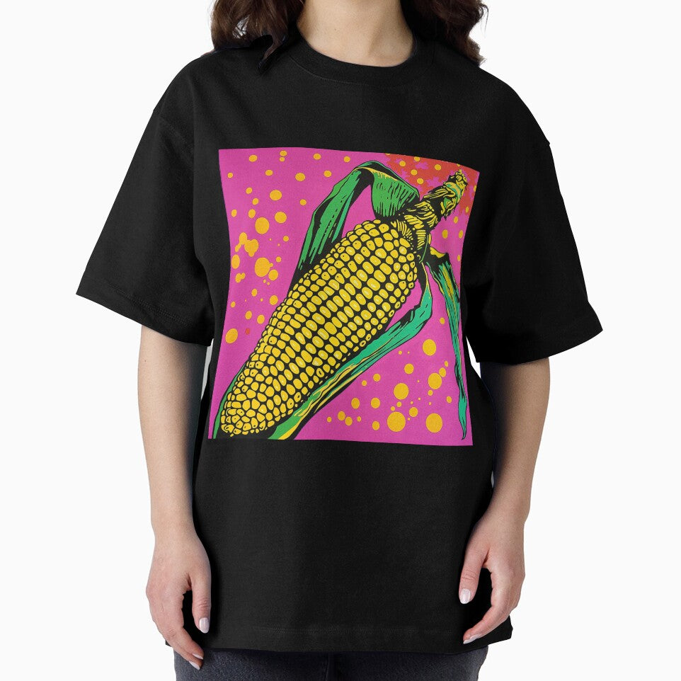 Corn Cob Pop Art 3 by AstroRisq Unisex , , , Long Sleeve Tee