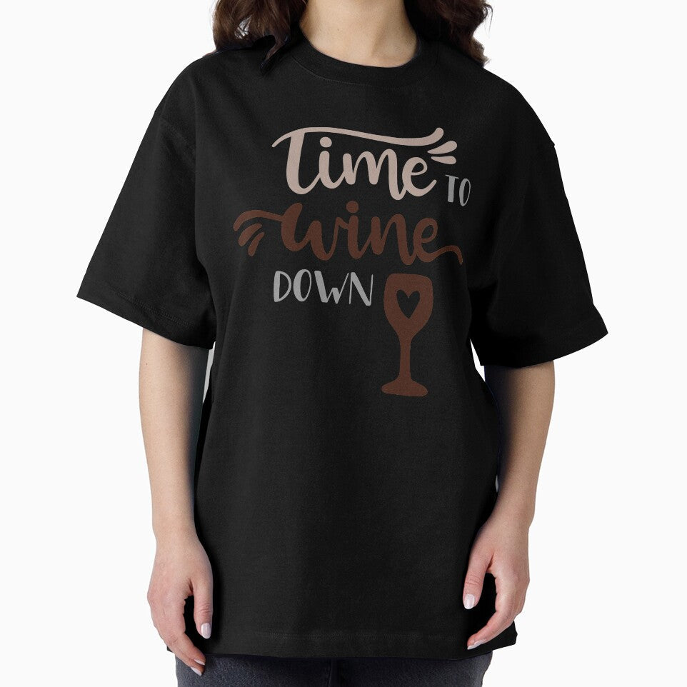 Time To Wine Down by SportyDogShop Unisex , , , Long Sleeve Tee