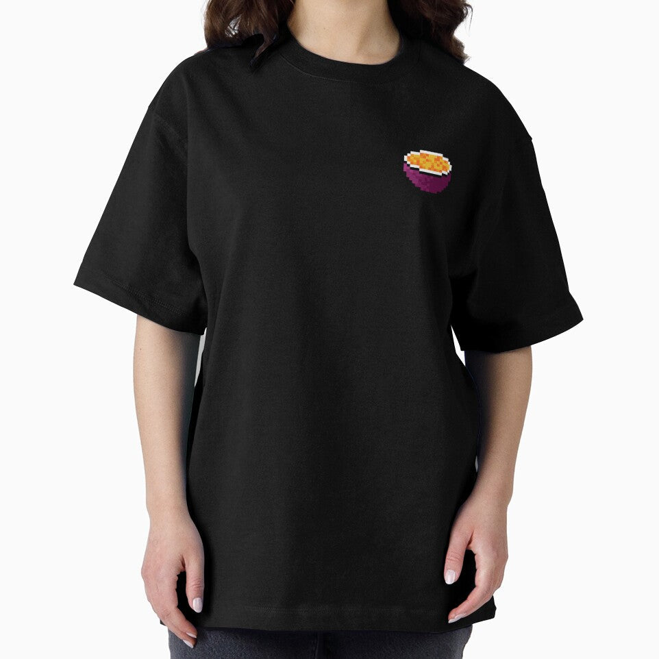 Pixel Passion fruit Slice - pixel food art by LittleFoodShop Unisex , , , Long Sleeve Tee