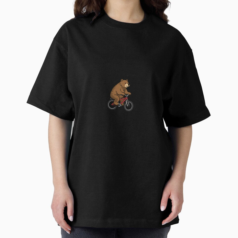 Bear Riding a bike by TickleMonster30 Unisex , , , Long Sleeve Tee