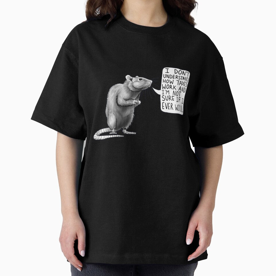 Rat who doesn’t understand taxes by CoyoteMoss2 Unisex , , , Long Sleeve Tee