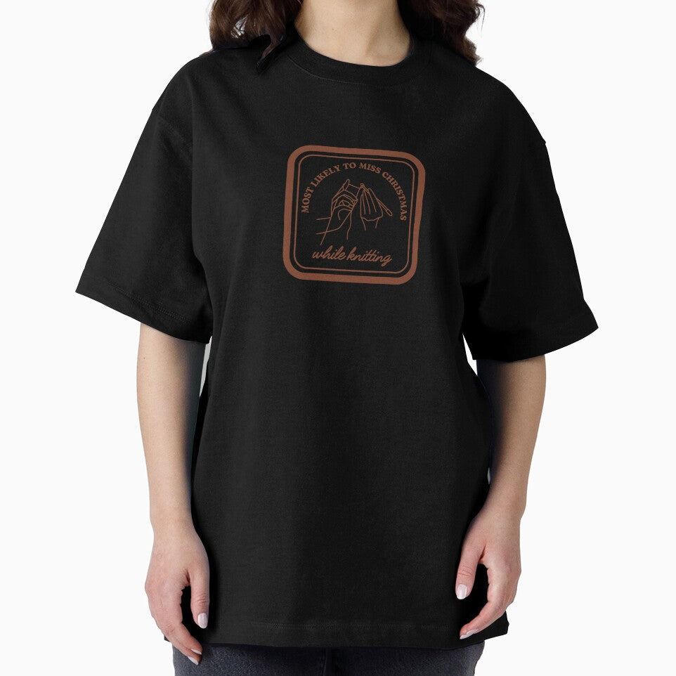 Most likely to miss Christmas while knitting by 442b Unisex , , , Long Sleeve Tee