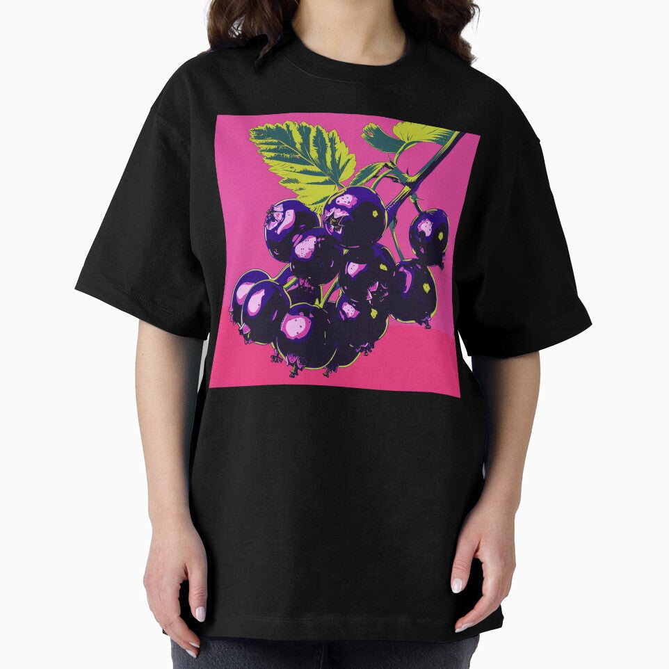 Blackcurrant Pop Art 2 by AstroRisq Unisex , , , Long Sleeve Tee