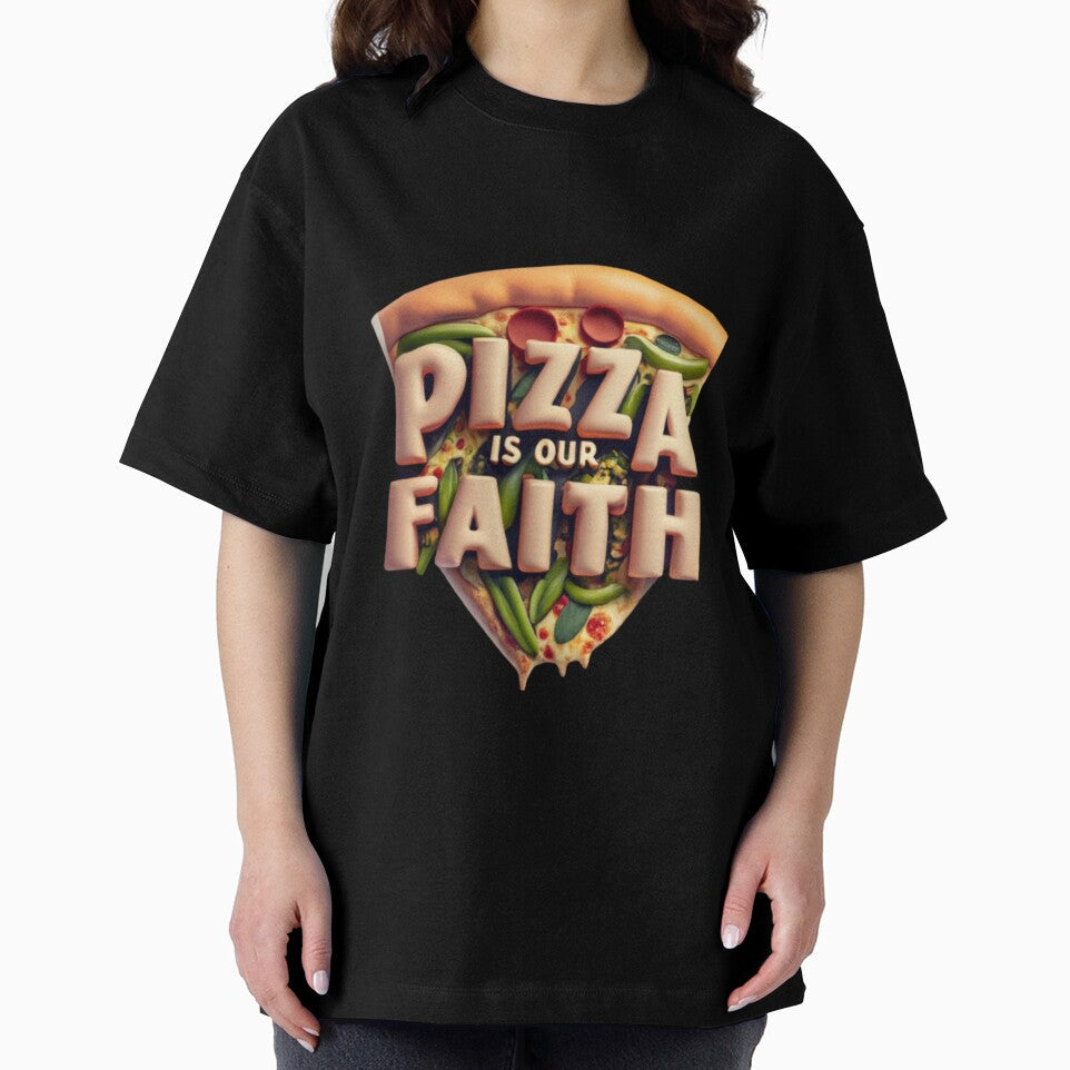 Pizza is our Faith by kalutor Unisex , , , Long Sleeve Tee