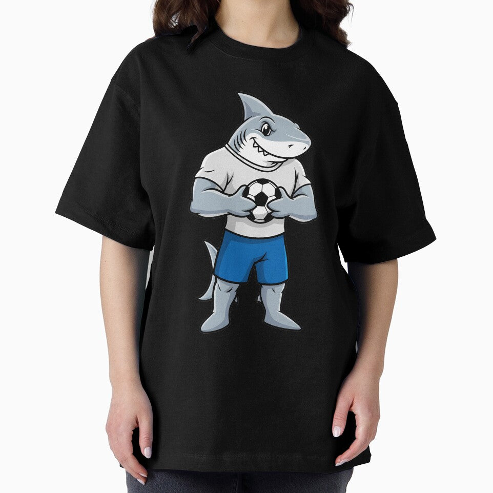 Shark Soccer Player Mascot Cartoon Sport by k3rstman1