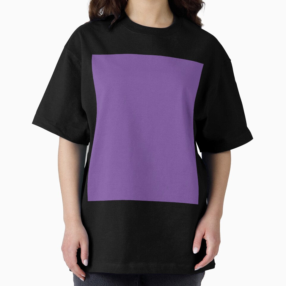 Plain Solid Color Medium Purple Chic Purple Eggplant Purple by mimihuang creations Unisex , , , Long Sleeve Tee