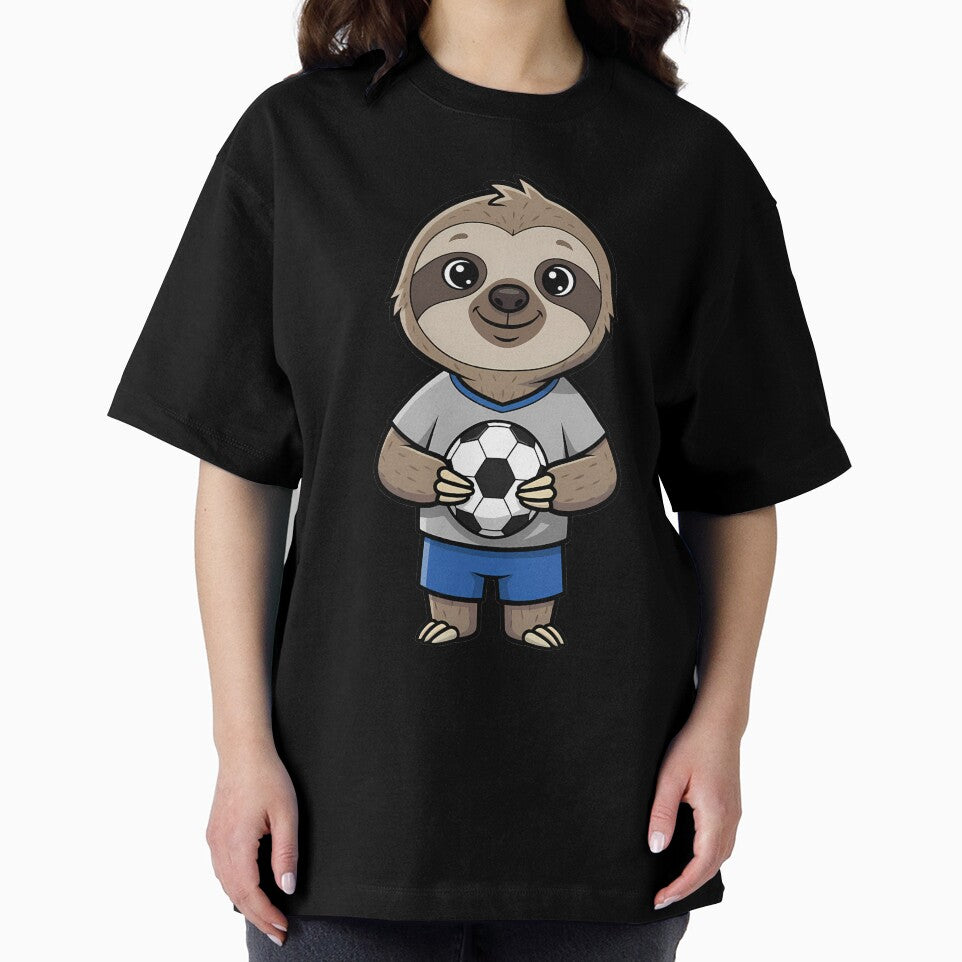 Sloth Soccer Player Football Fan Cartoon by k3rstman1