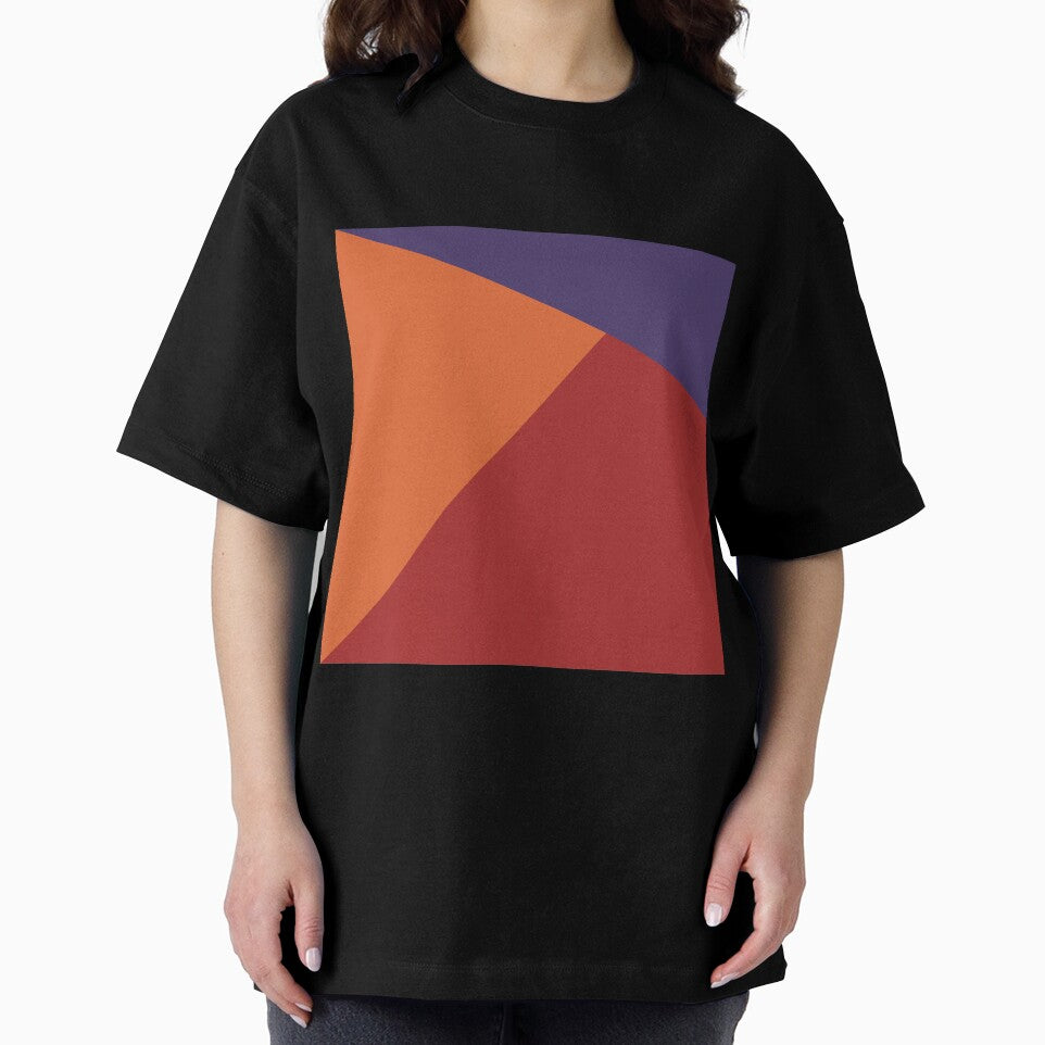 NORDIC Color Blocks Orange Red Purple by Delinda Graphic Studio