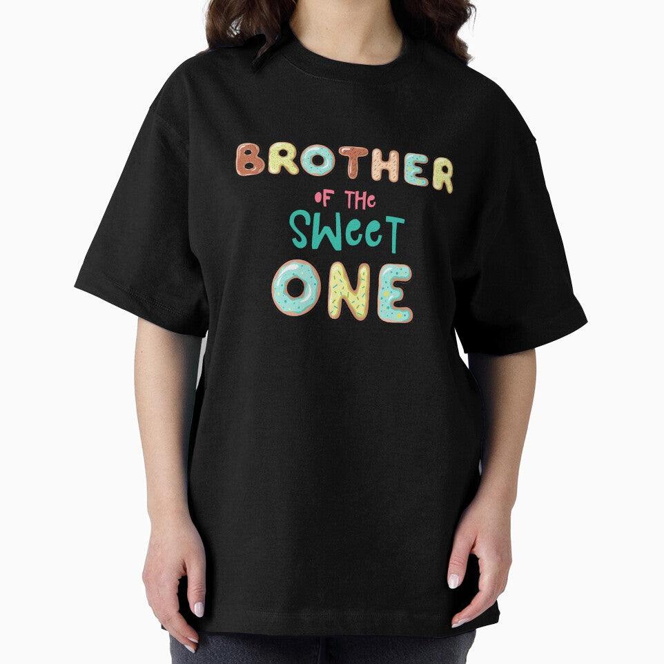 Brother of the sweet one Family Donut theme by SwankyFine Unisex , , , Long Sleeve Tee