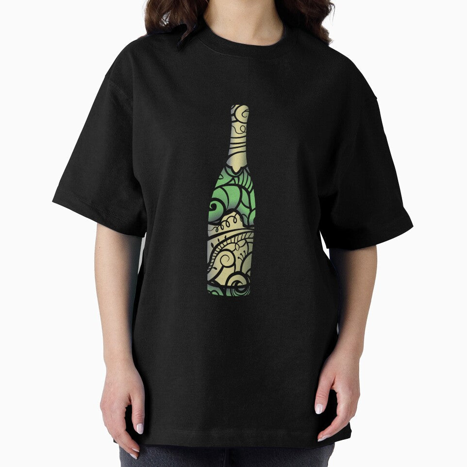 wine bottle by artbyrosse Unisex , , , Long Sleeve Tee