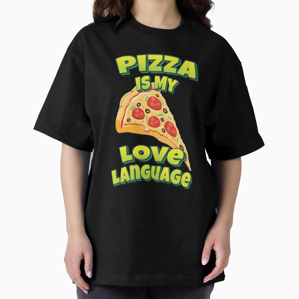 Pizza Is My Love Language by FiveNiches Unisex , , , Long Sleeve Tee