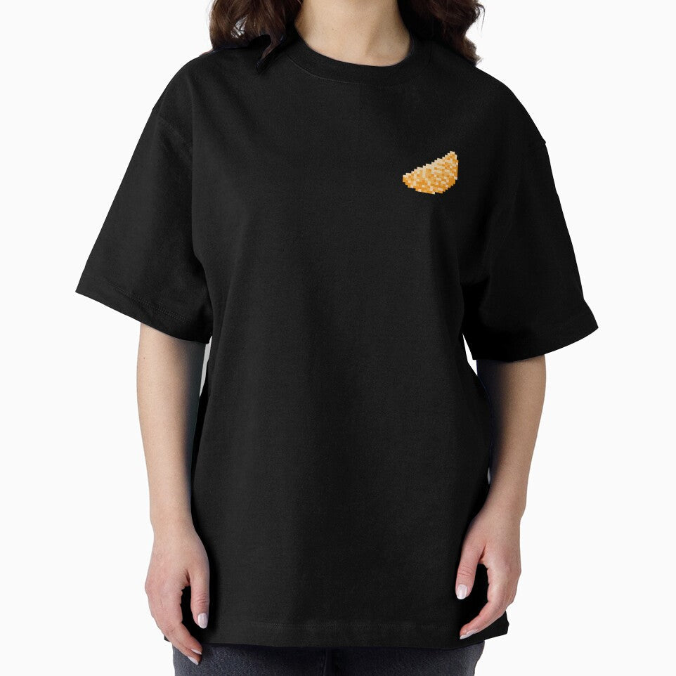 Pixel Mandarin Slice - pixel food art by LittleFoodShop Unisex , , , Long Sleeve Tee