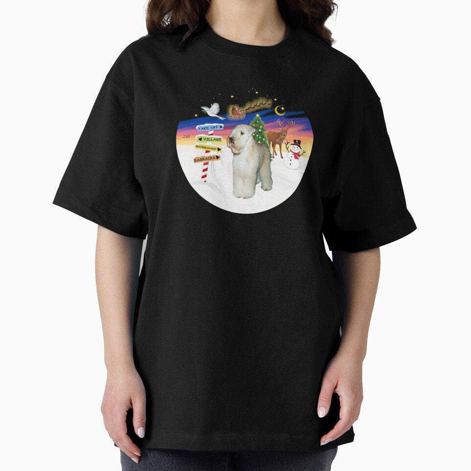 Christmas Signs with Soft Coated Wheaten Terrier by JeanBFitzgerald Unisex , , , Long Sleeve Tee