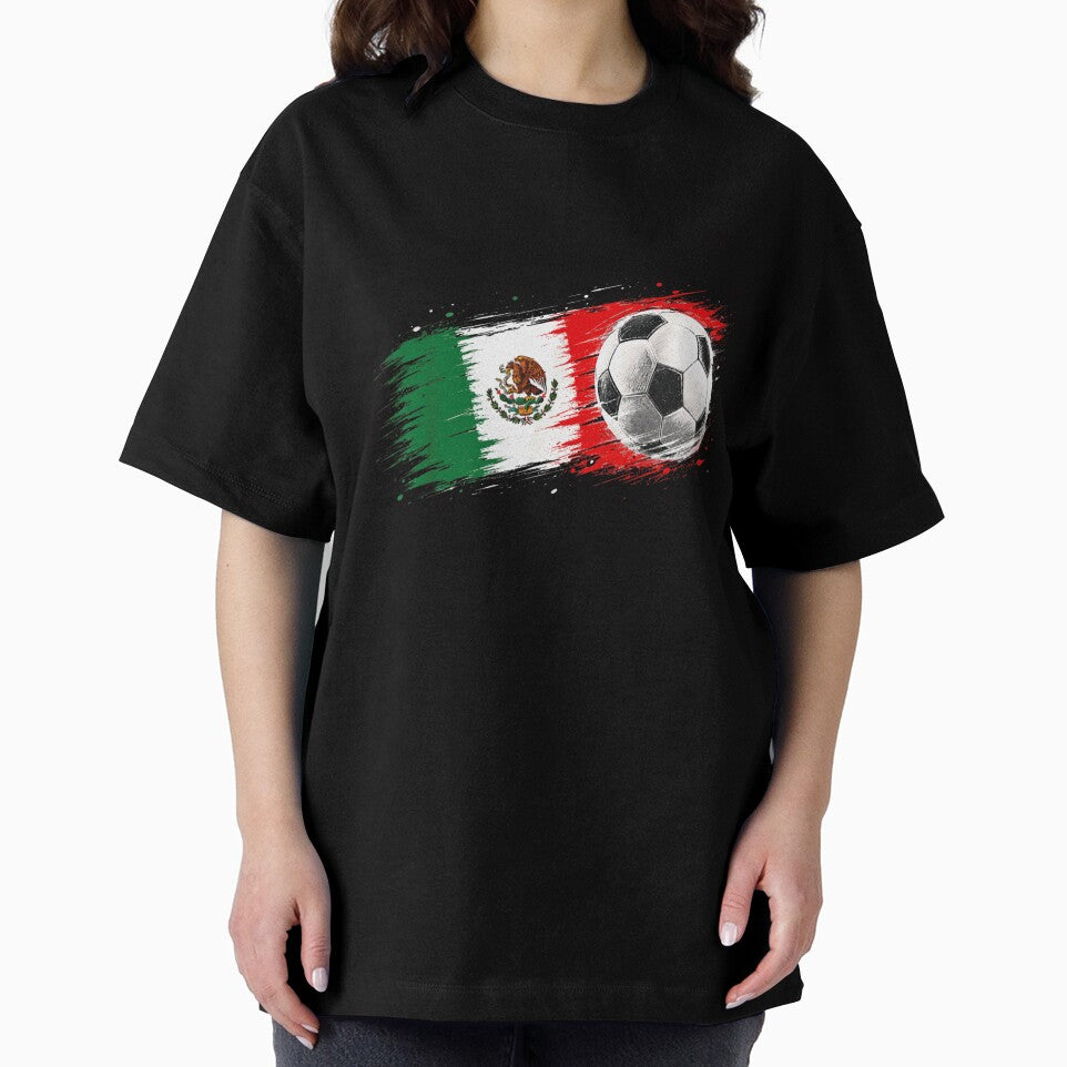 Mexico Flag Soccer Ball Grunge Splash World Cup Football Tournament by MassonCalepon