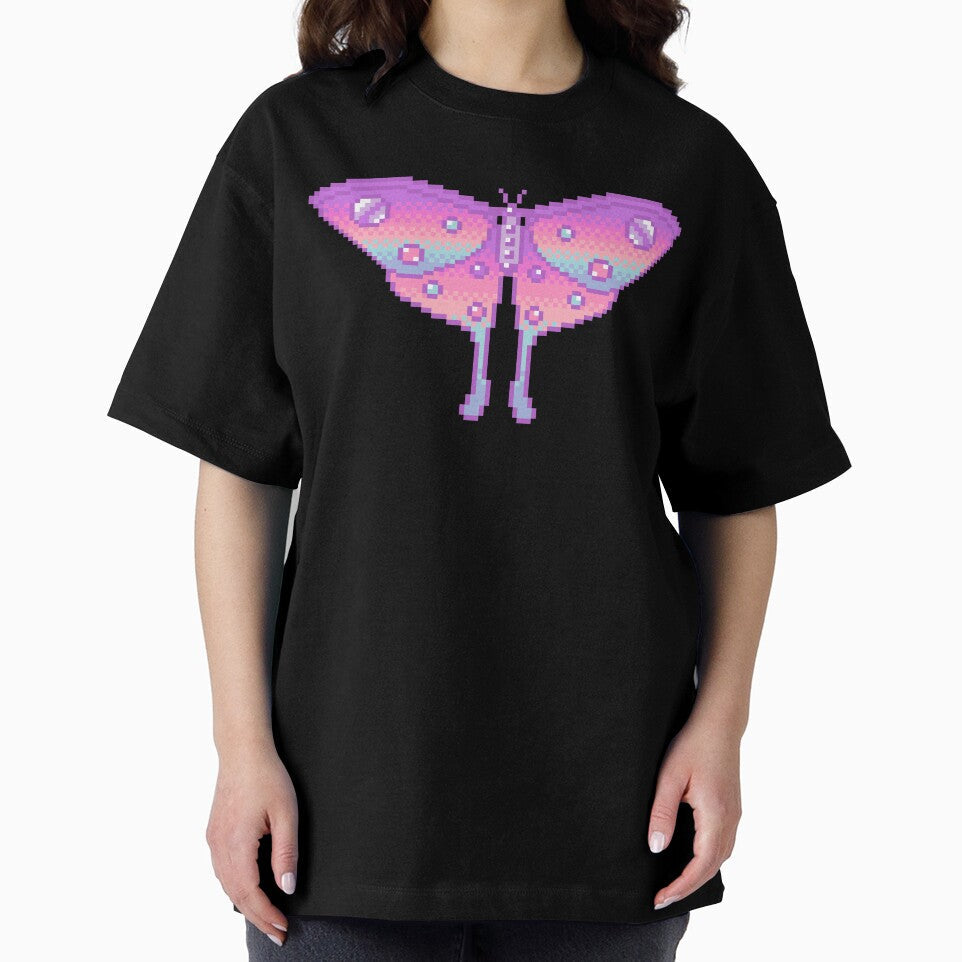 Moth Pixel Art by AlleenasPixels Unisex , , , Long Sleeve Tee