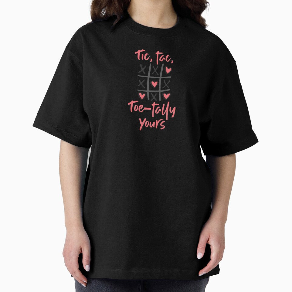 Tic, Tac, Toe-tally Yours! (On Pink) by PawsitiveMum Unisex , , , Long Sleeve Tee