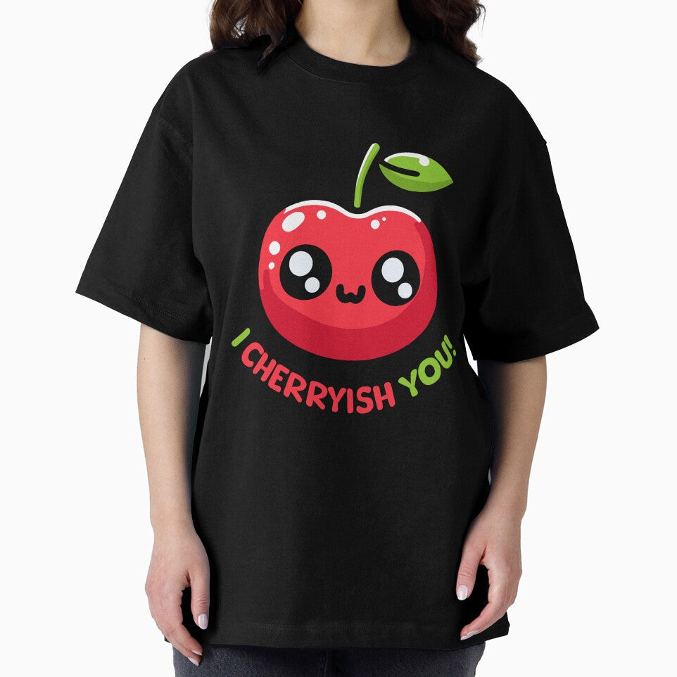 I Cherryish You! Cute Cherry Pun by PMCreative Unisex , , , Long Sleeve Tee