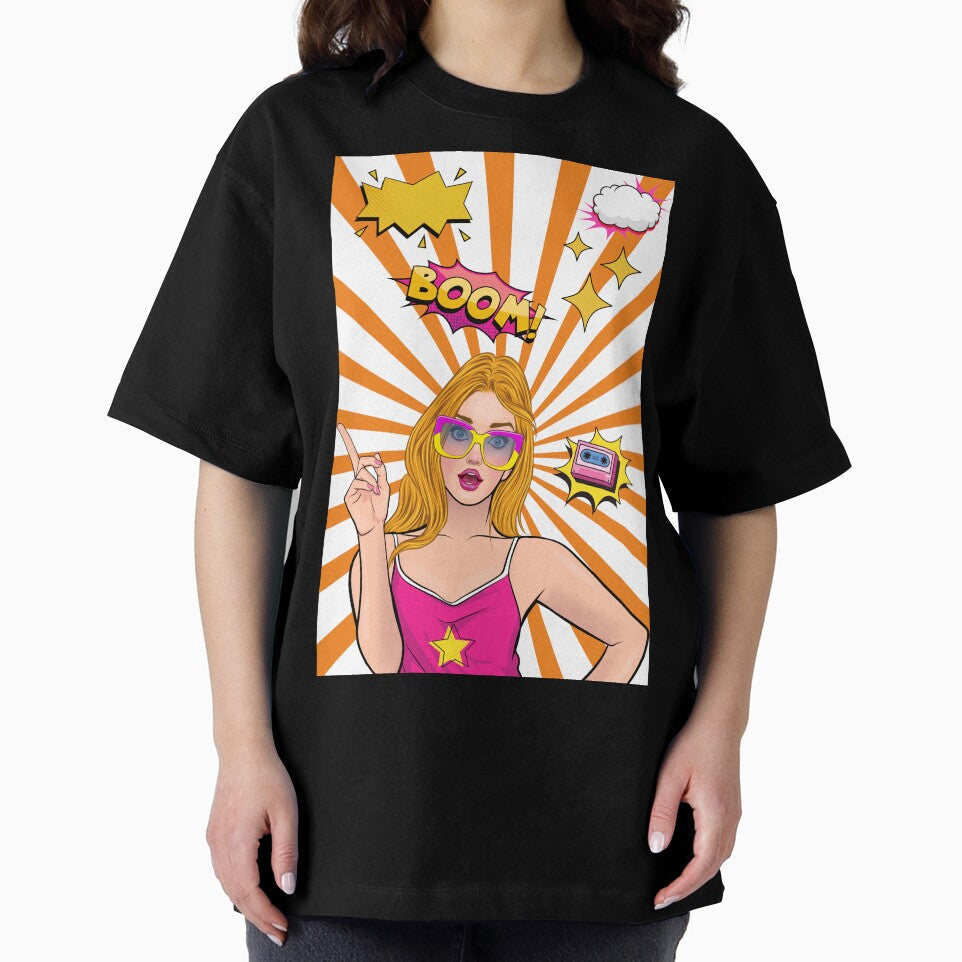Pop Art Girl by Anisha Vaz Unisex , , , Long Sleeve Tee