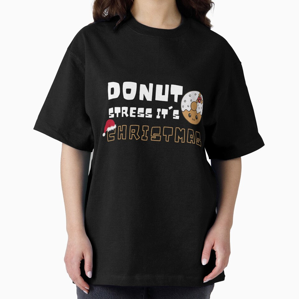 Donut stress it's christmas ,Funny Donuts Santa Claus Christmas Xmas Holiday , Donut Santa Claus Christmas by Alan-NY
