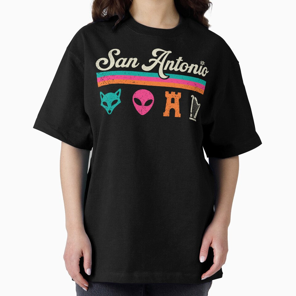 San Antonio Fox Alien Castle Harper by Mourad0 Unisex , , , Long Sleeve Tee