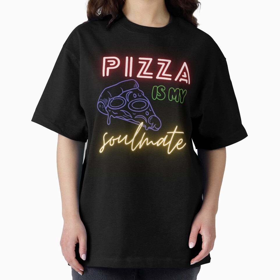 Pizza Is My Soulmate – Funny Pizza Lover Quote Design by Marszalotka Unisex , , , Long Sleeve Tee