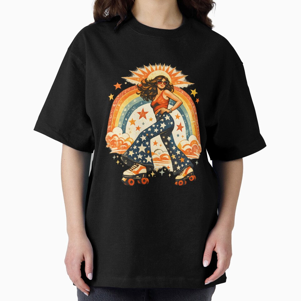 Cosmic Roller Girl by noonamakes Unisex , , , Long Sleeve Tee