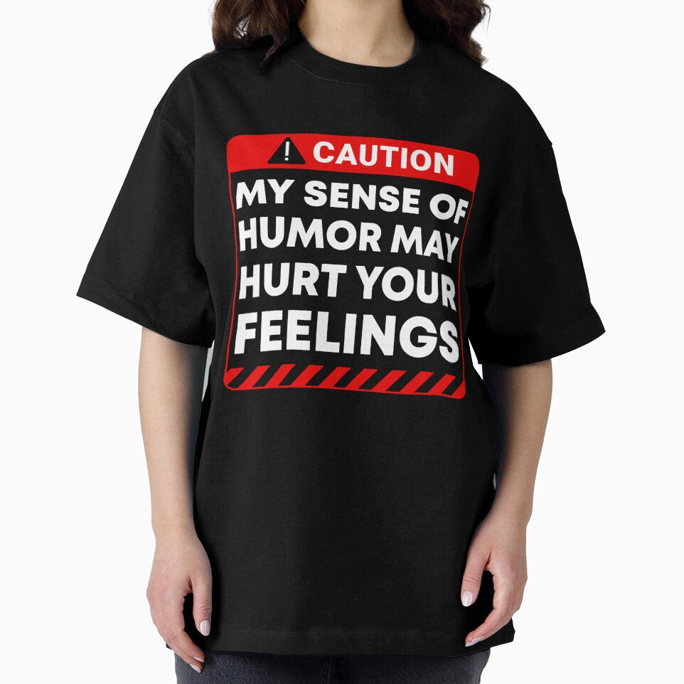Funny Sarcastic Adult Dark Humor Warning Feelings Quote by aymanehammi Unisex , , , Long Sleeve Tee
