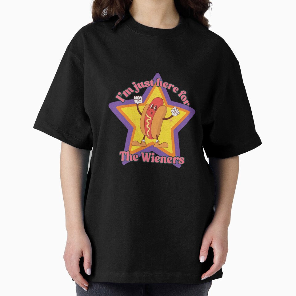 I'm Just Here for the Weiners - Retro Version by AntiJolly Unisex , , , Long Sleeve Tee