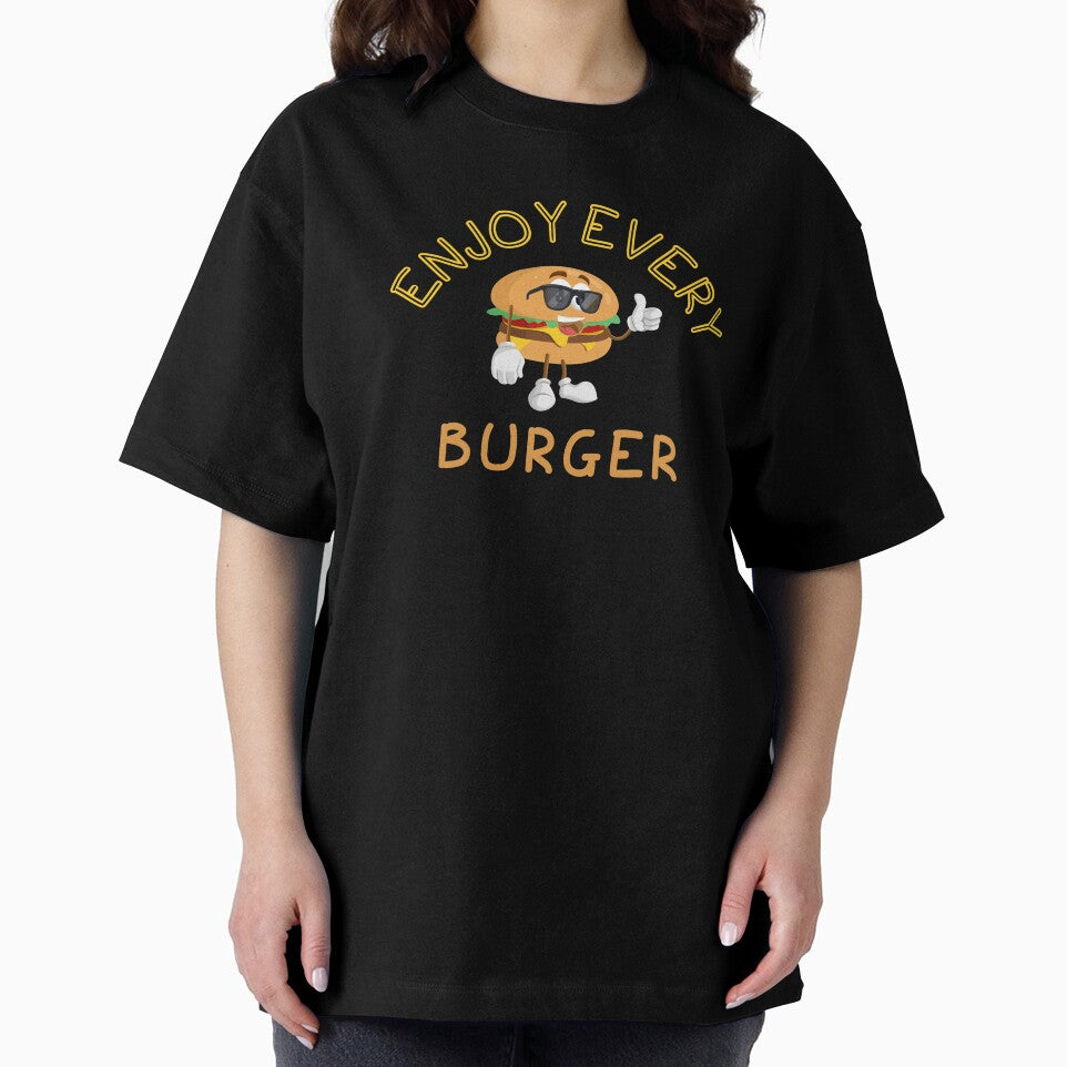 Enjoy Every Burger by Thushara Dissanayake Unisex , , , Long Sleeve Tee