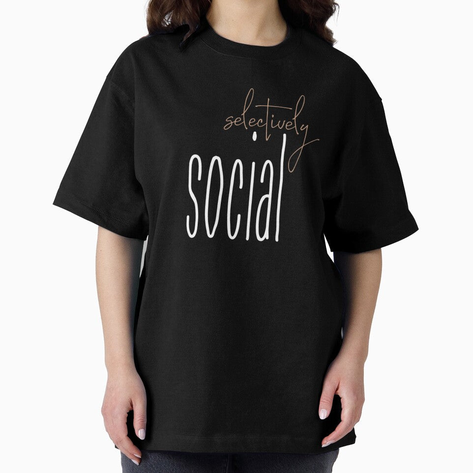 Selectively Social - Meme by Léni Carpentier Unisex , , , Long Sleeve Tee