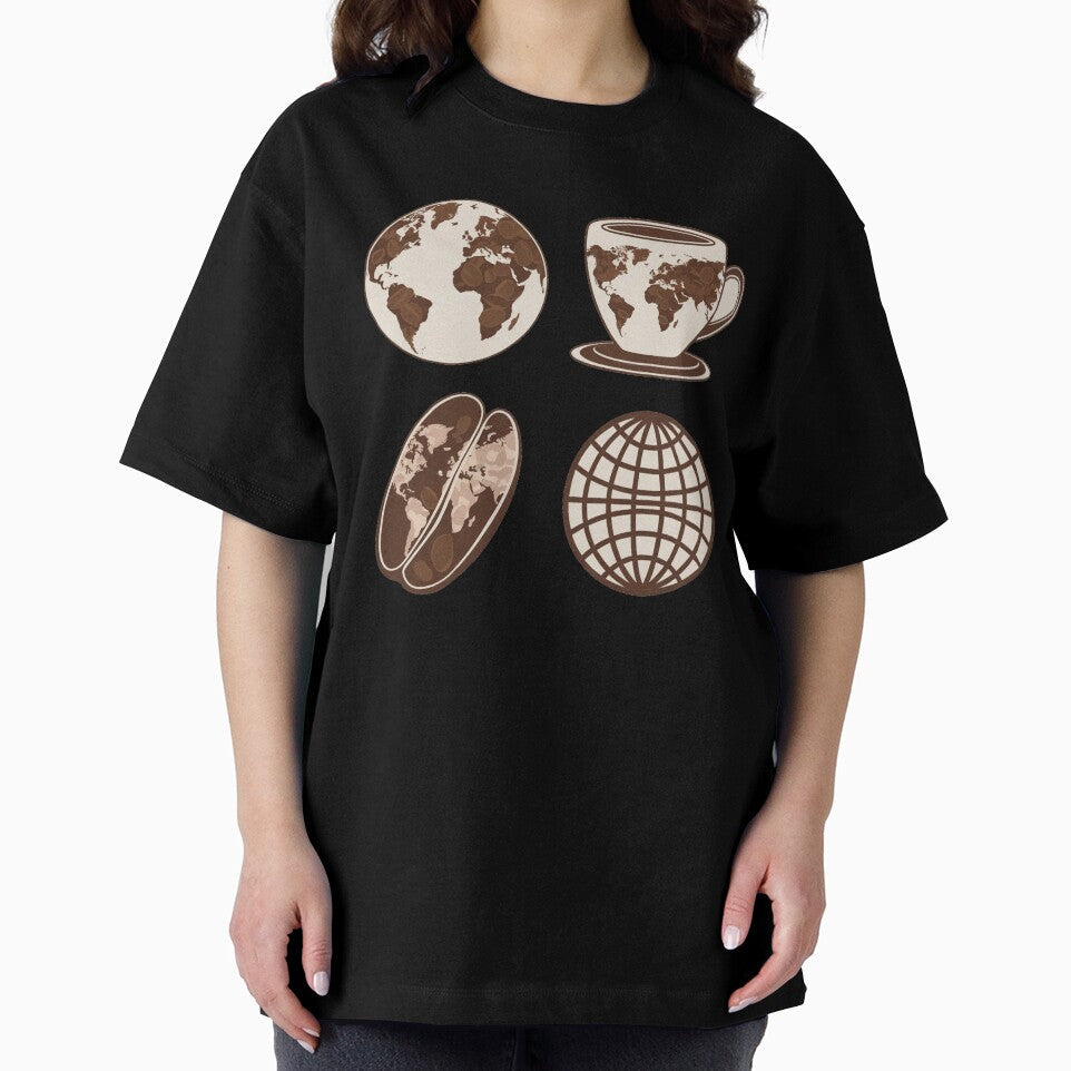 Copia de Coffee Universe: Aromatic Planets by hassanimarket7 Unisex , , , Long Sleeve Tee