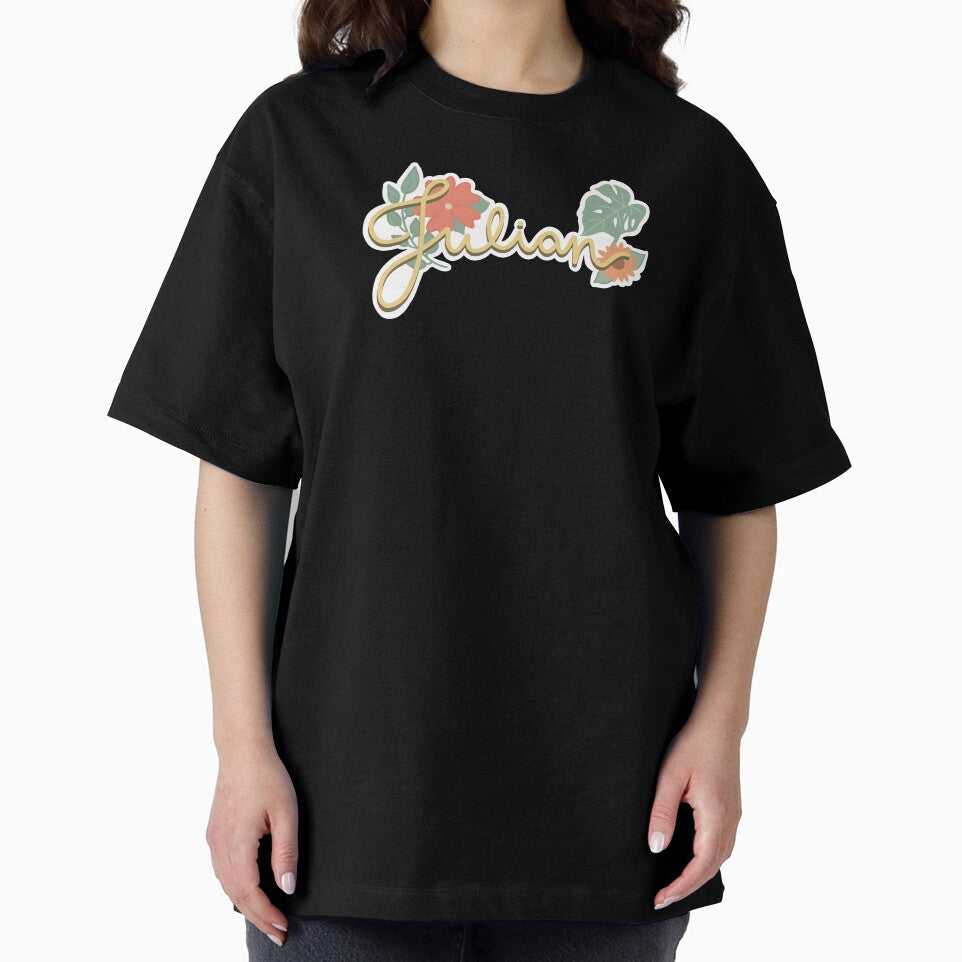 Julian in Cursive by kaylasbubble Unisex , , , Long Sleeve Tee