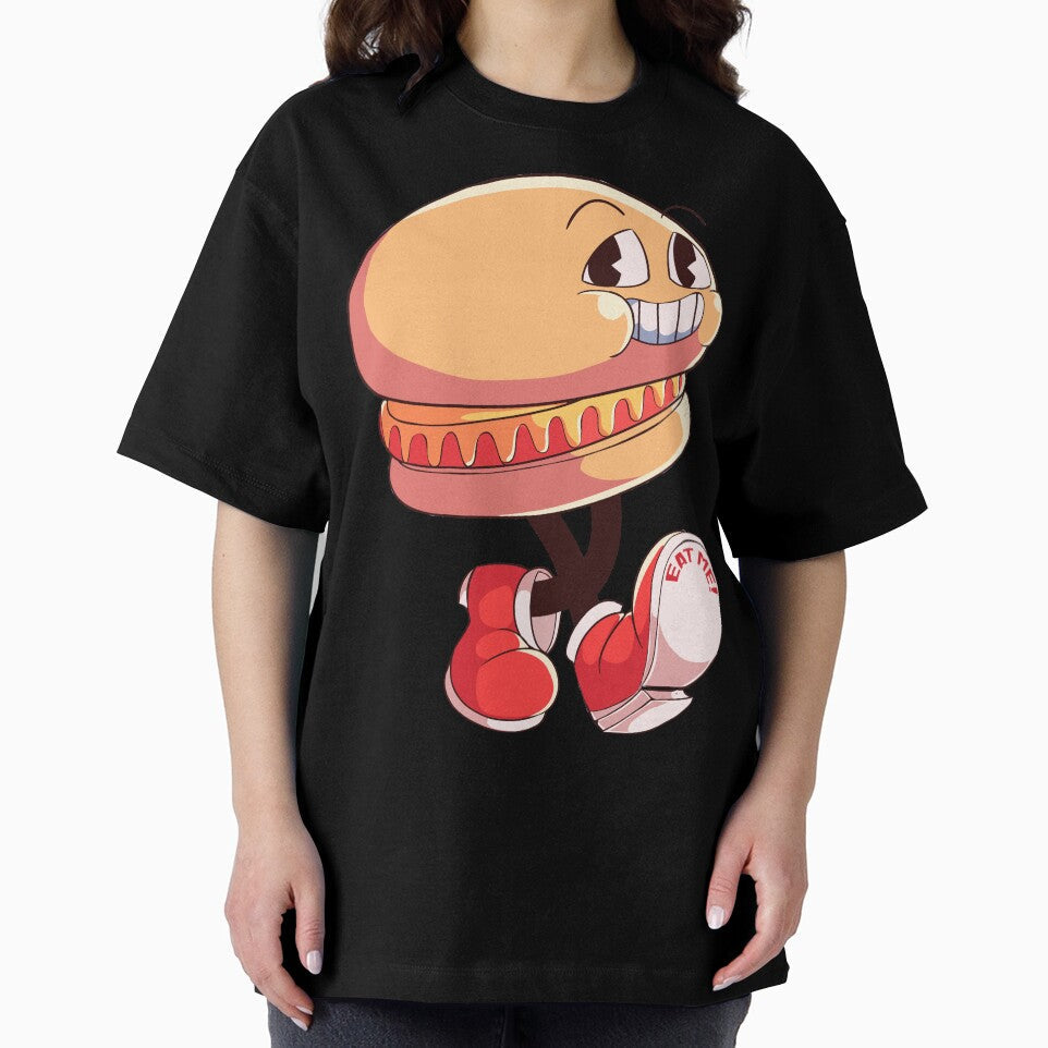 The Mr Happy Burger walk in by sarazabrand Unisex , , , Long Sleeve Tee