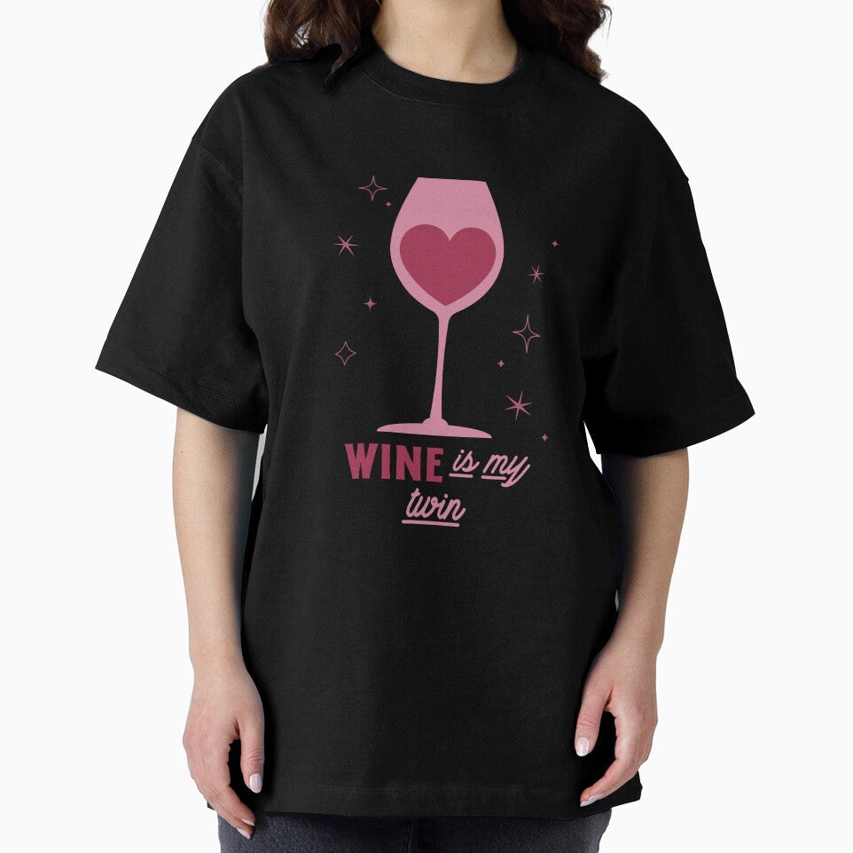 Wine is My Twin by SerenaBliss Unisex , , , Long Sleeve Tee