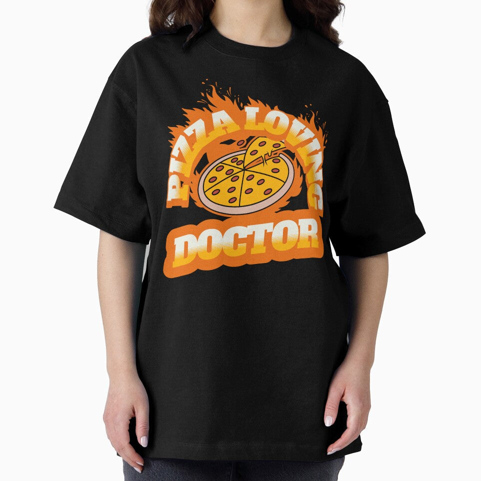 Pizza Loving Doctor by NuttySqueaky Unisex , , , Long Sleeve Tee