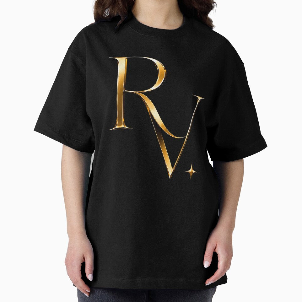 Premium Gold RV Initials by Richio Vonte’ Unisex , , , Long Sleeve Tee