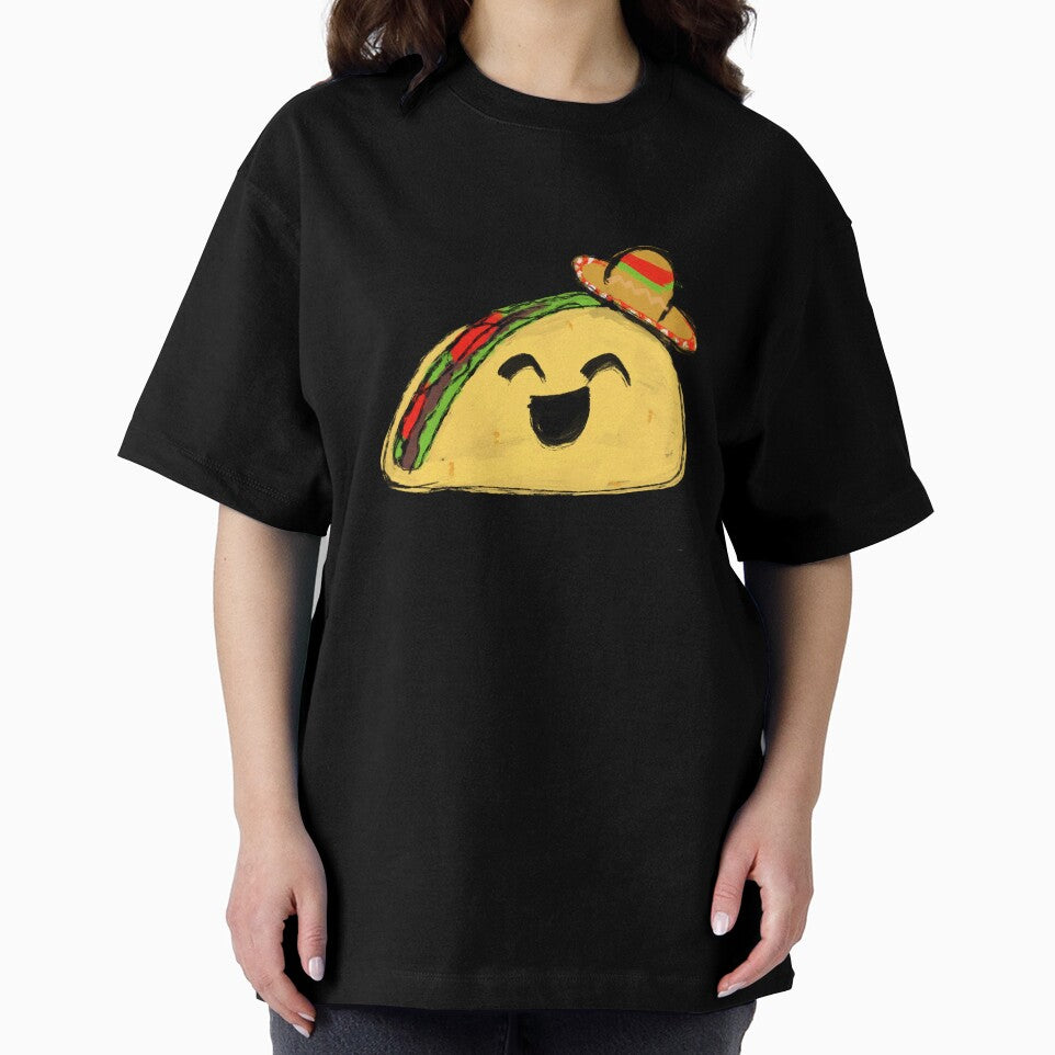 Cute Taco by Square Box Design Unisex , , , Long Sleeve Tee
