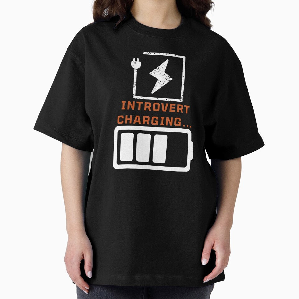 Introvert Charging by TheMajesTee Unisex , , , Long Sleeve Tee