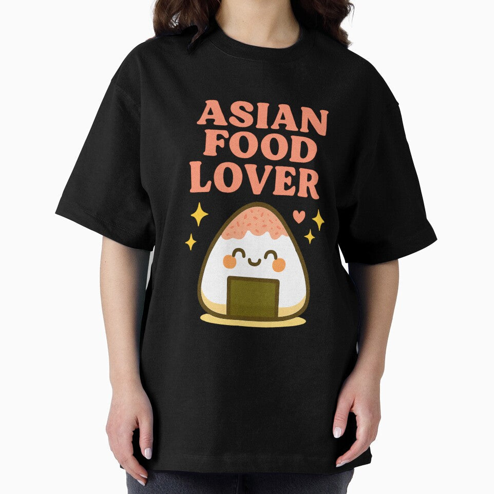 Asian Food Lover Onigiri by Lia Vina Unisex , , , Long Sleeve Tee