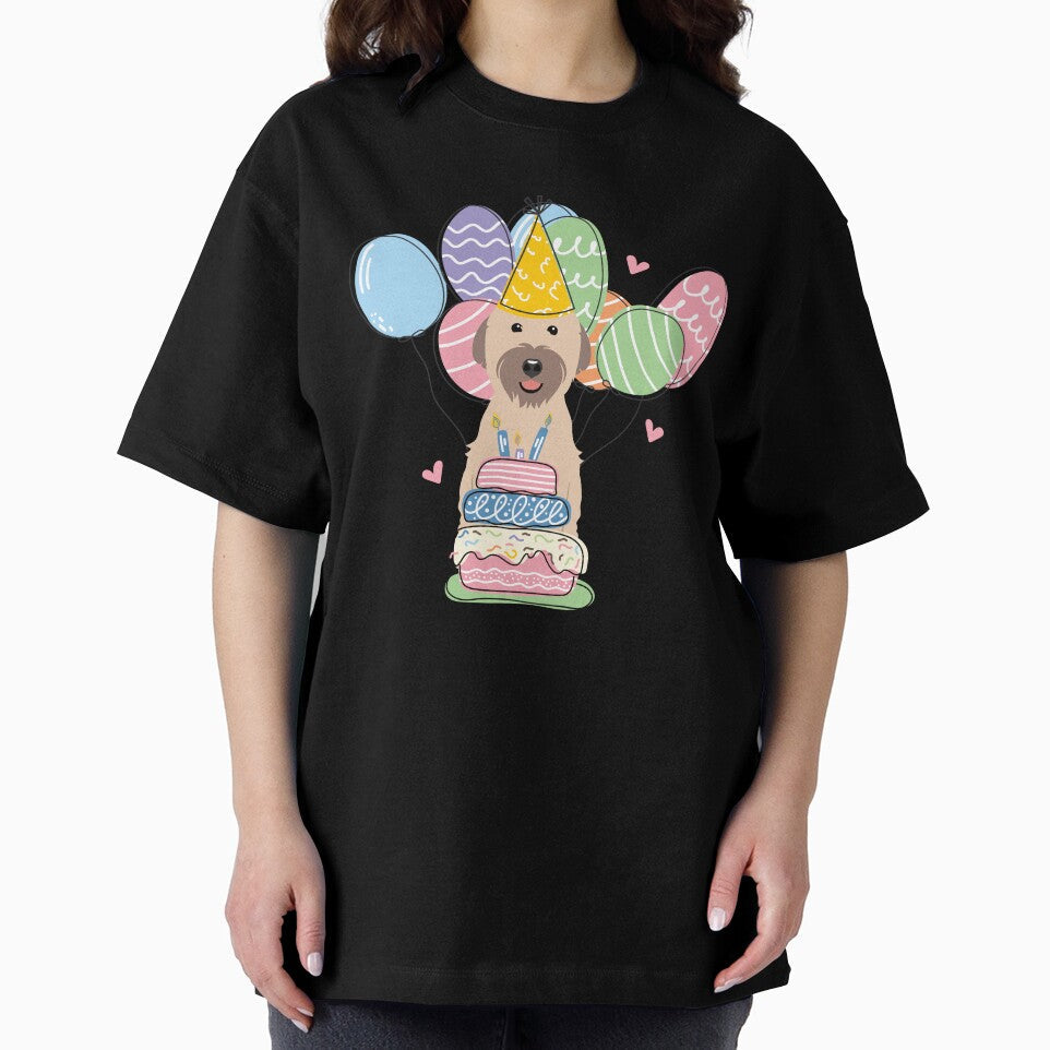 Soft Coated Wheaten Terrier Dog Birthday Party 1 by Lulupainting Unisex , , , Long Sleeve Tee