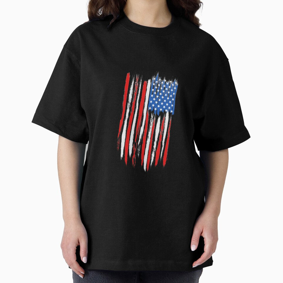 Distressed USA Flag Design For Men and Women by AllStarMerch Unisex , , , Long Sleeve Tee