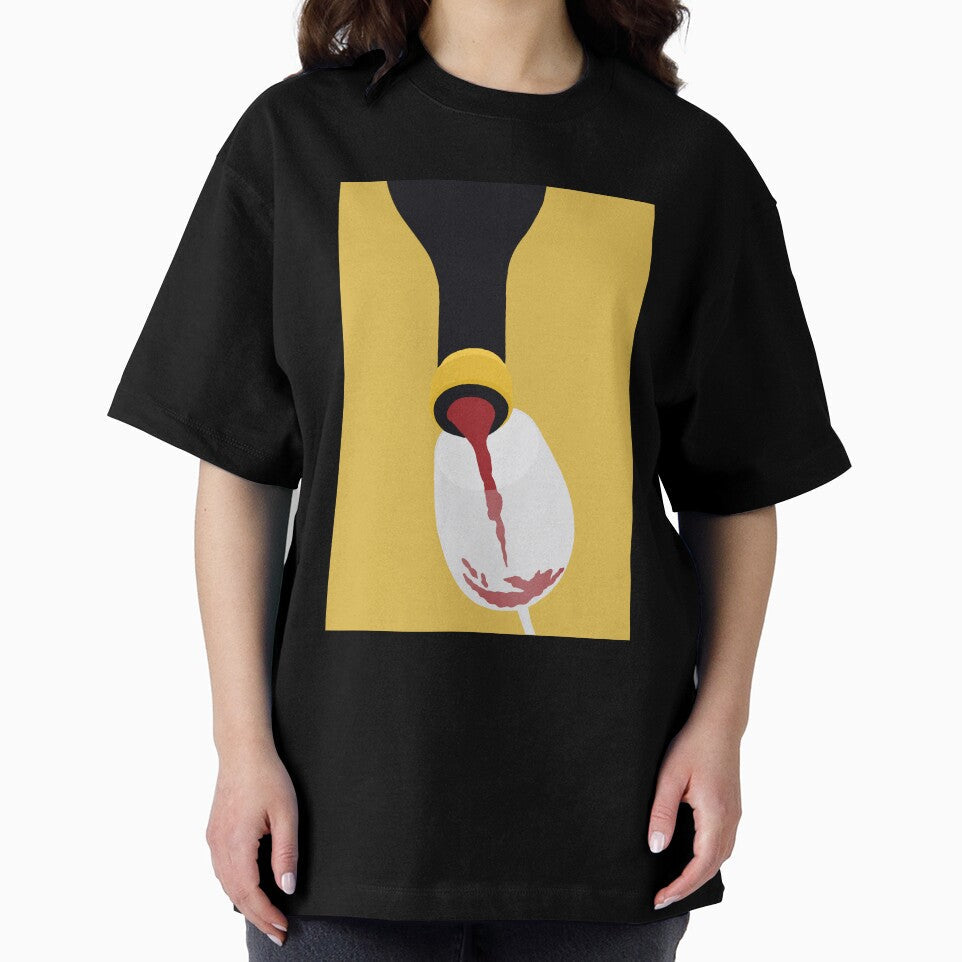 Red wine pouring into glass by Natural Wine Art Unisex , , , Long Sleeve Tee