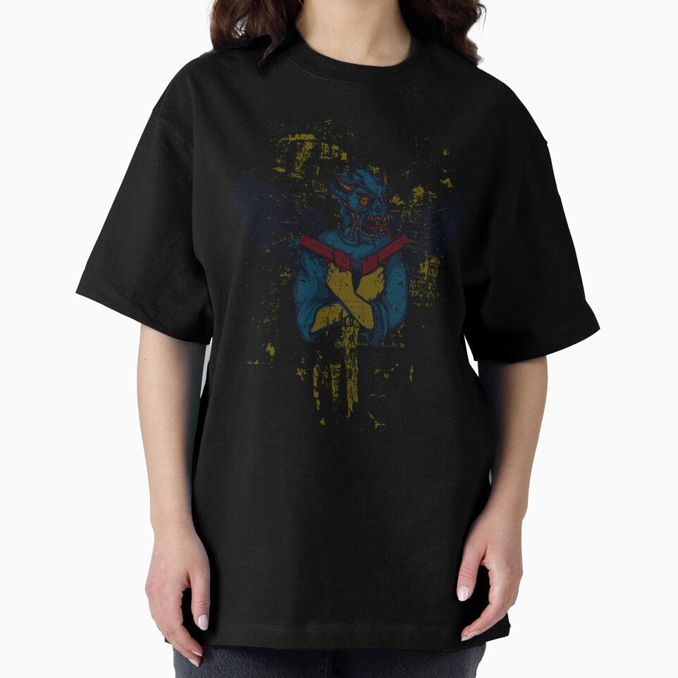 Winged Dragon Hog Face Shirt by Orange Pieces Unisex , , , Long Sleeve Tee