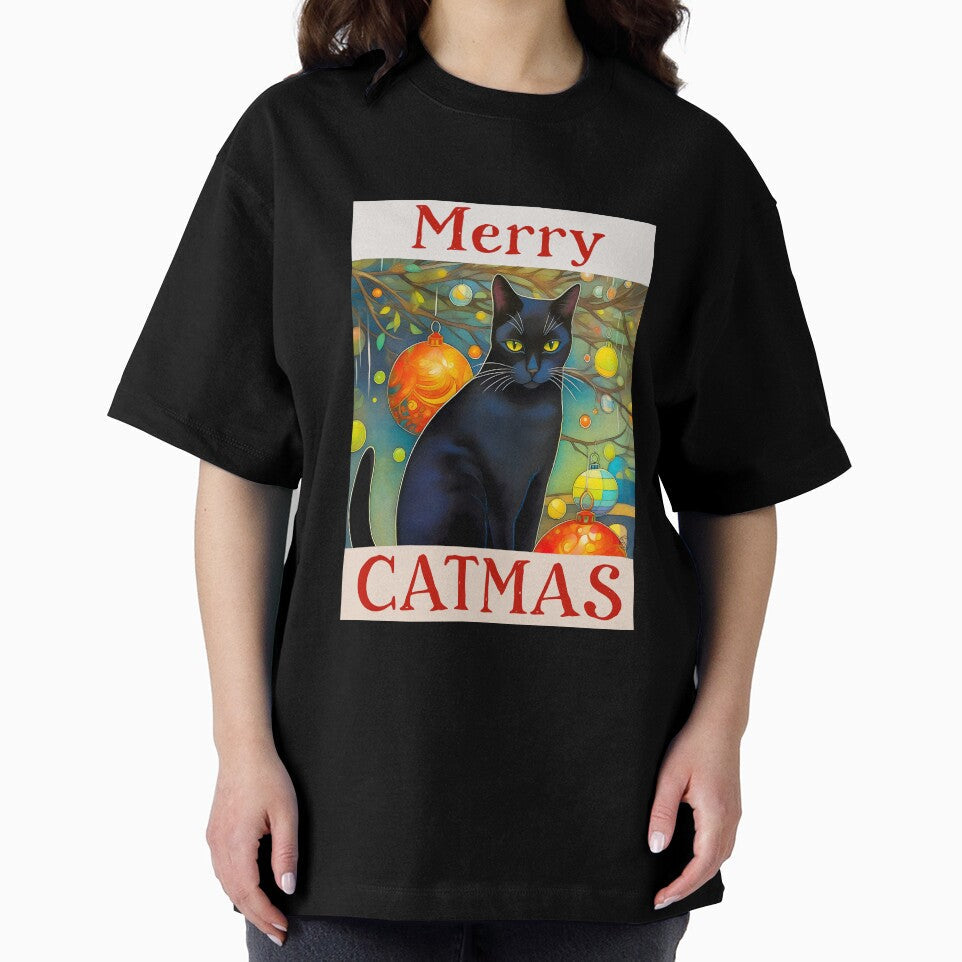 Merry Catmas by SaffronPepper Unisex , , , Long Sleeve Tee