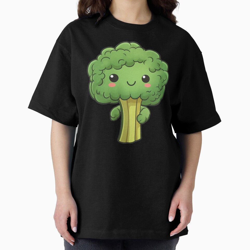 Sweet and Simple Broccoli, cute simple broccoli by PrintDesignLab Unisex , , , Long Sleeve Tee