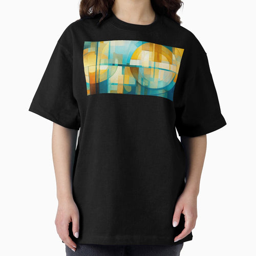 Abstract contemporary geometrical watercolor design. by MargaretWiktor